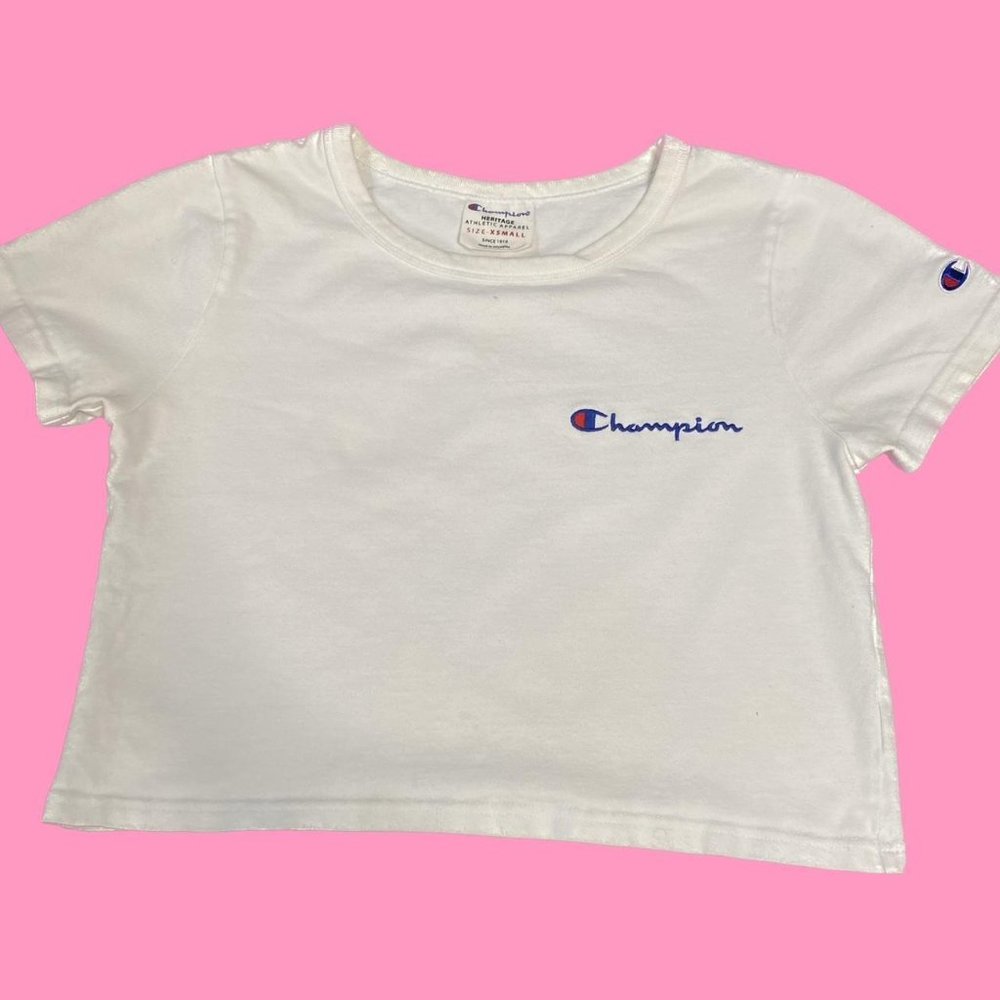 champion crop top, size extra small